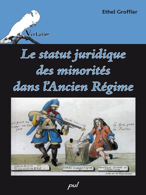 cover image of Le statut juridique des minorités dans l'Ancien Régime
